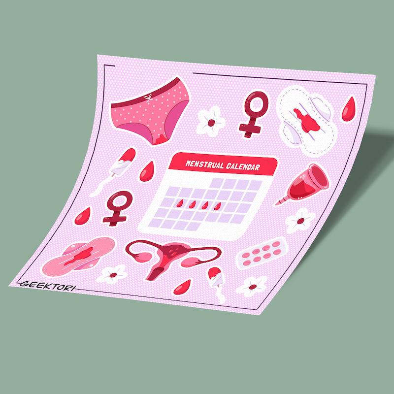 استیکر بولت ژورنال پریود-1