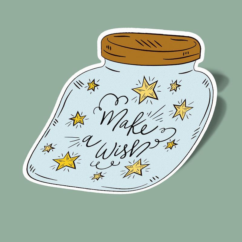 استیکر آرزو کن-1