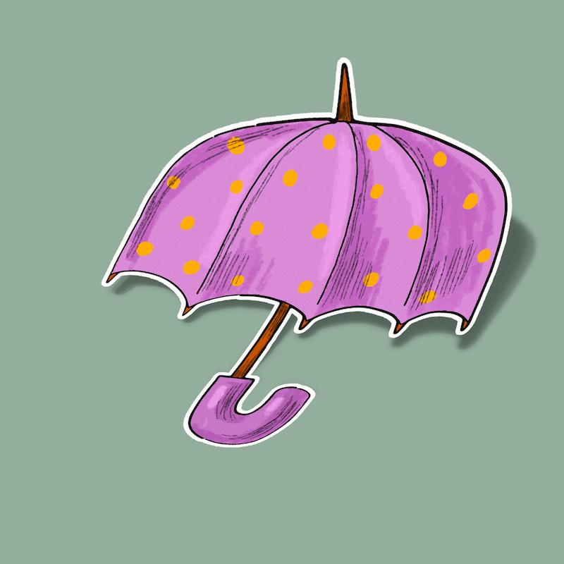 استیکر Fall-4 B چتر