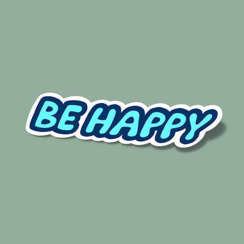 استیکر Be Happy-3