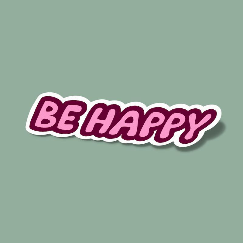 استیکر Be Happy-4