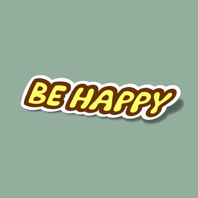 استیکر Be Happy-5