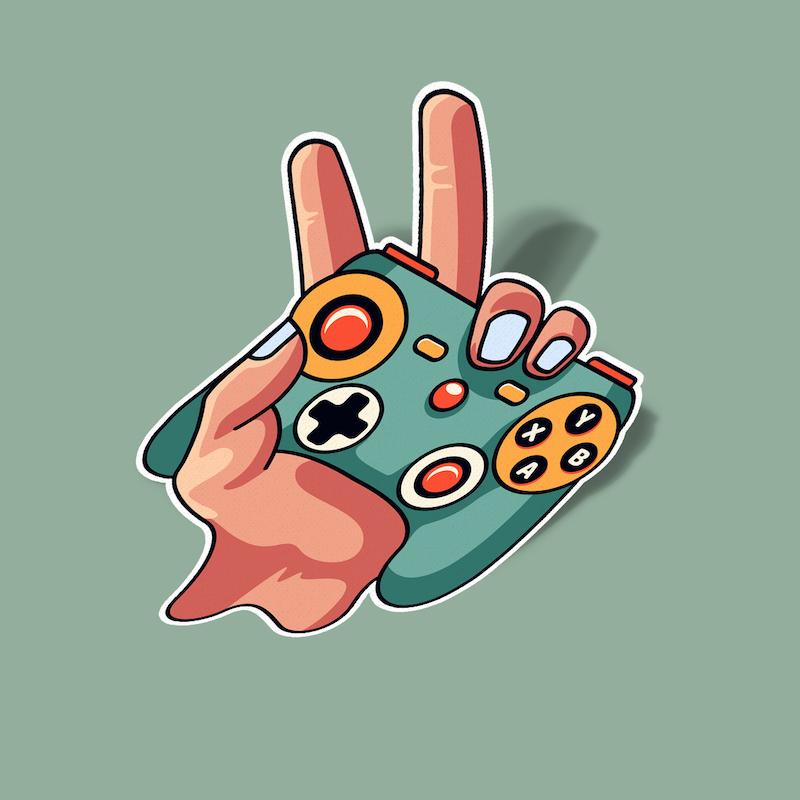 استيکر gamer