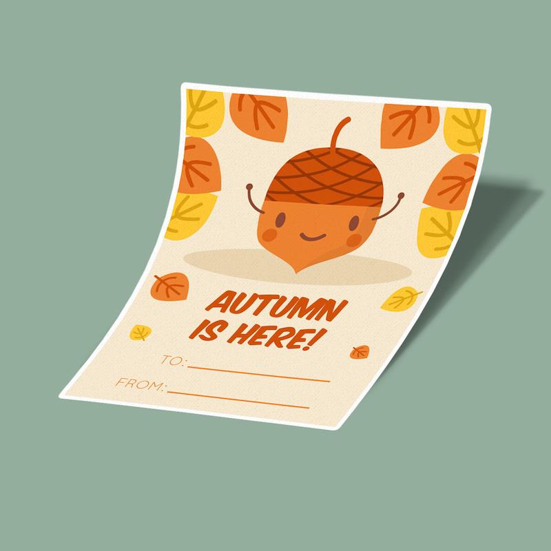 استیکر gift card for fall-6