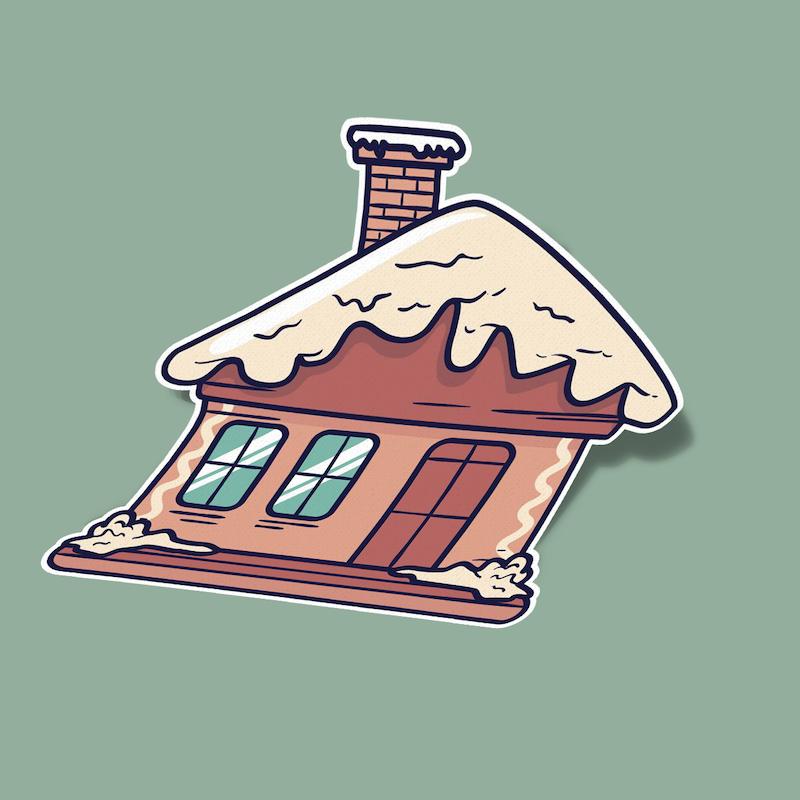 استیکر خانه شکلاتی