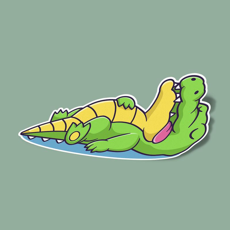 استیکر خوابم میاد