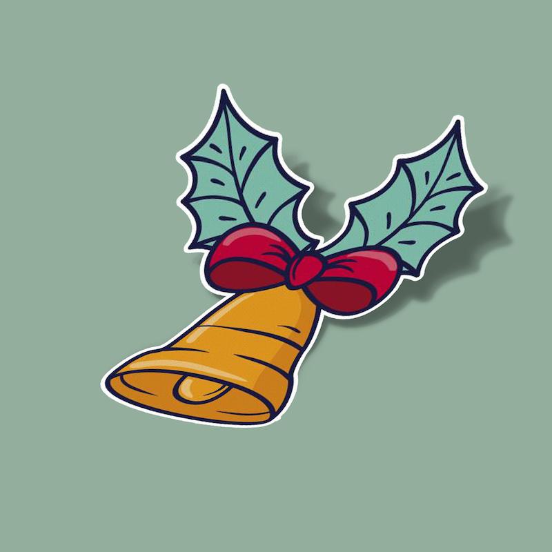 استیکر زنگوله کریسمس