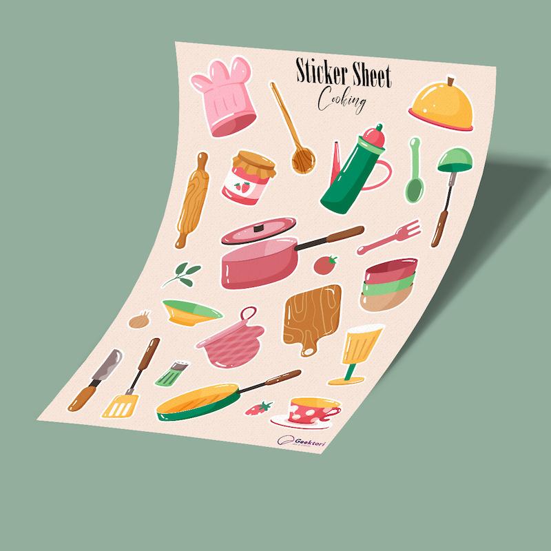 استيکر شیت cooking 1
