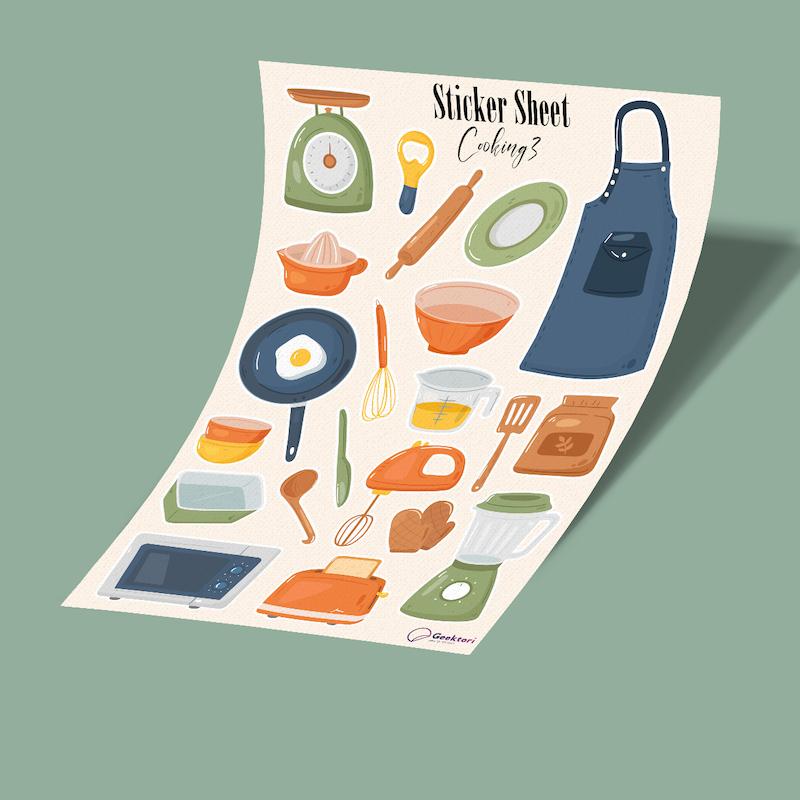 استیکر شیت cooking 3