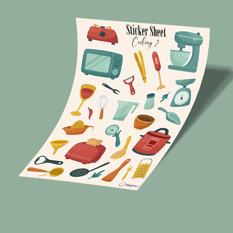 استیکر شیت cooking 4