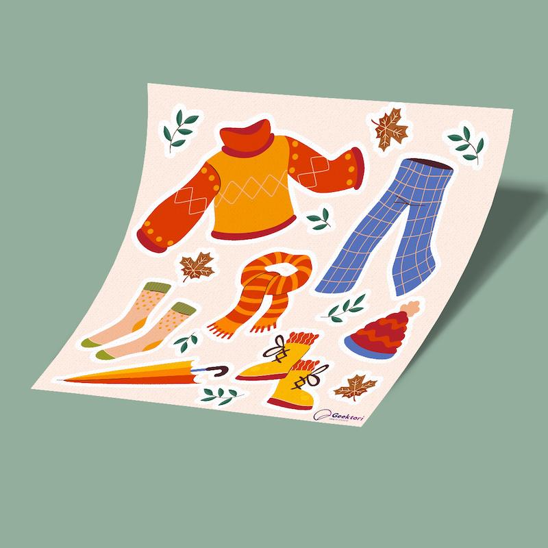 استيکر شیت fall 25