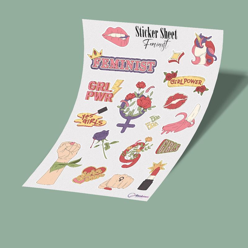 استيکر شیت feminist