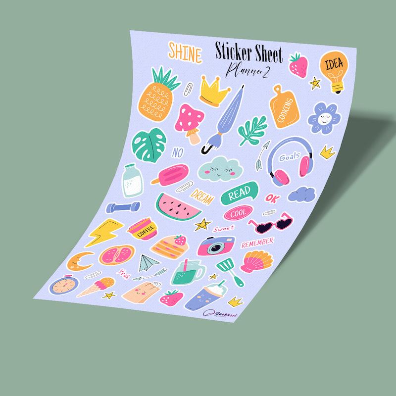 استيکر شیت planner 2