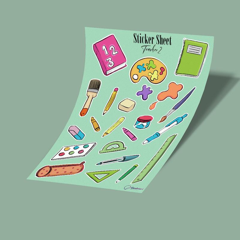 استيکر شیت teacher 2