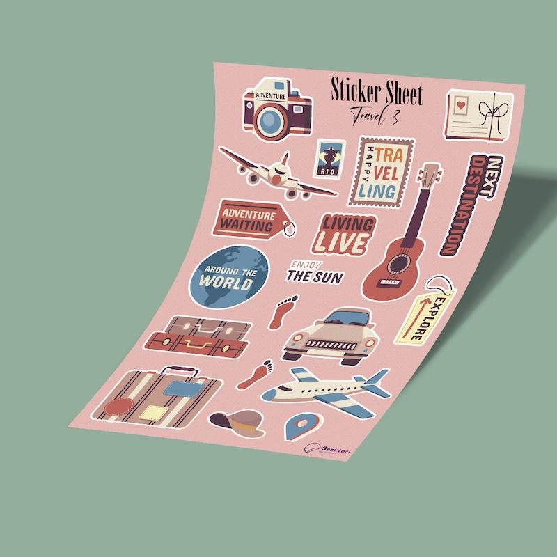 استيکر شیت travel 3