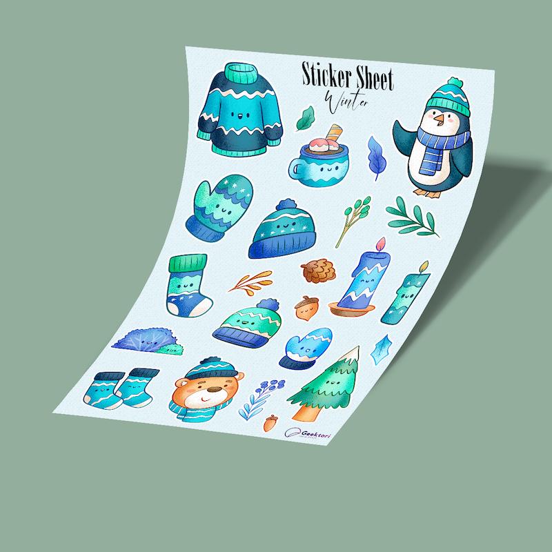 استیکر شیت زمستان 1