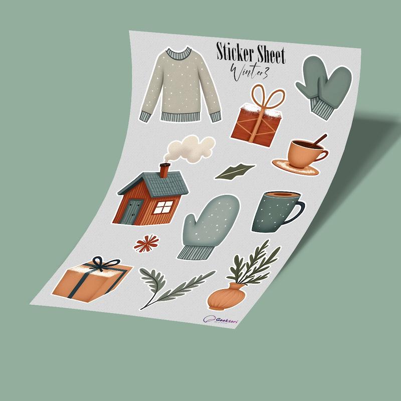استیکر شیت زمستان 3-2