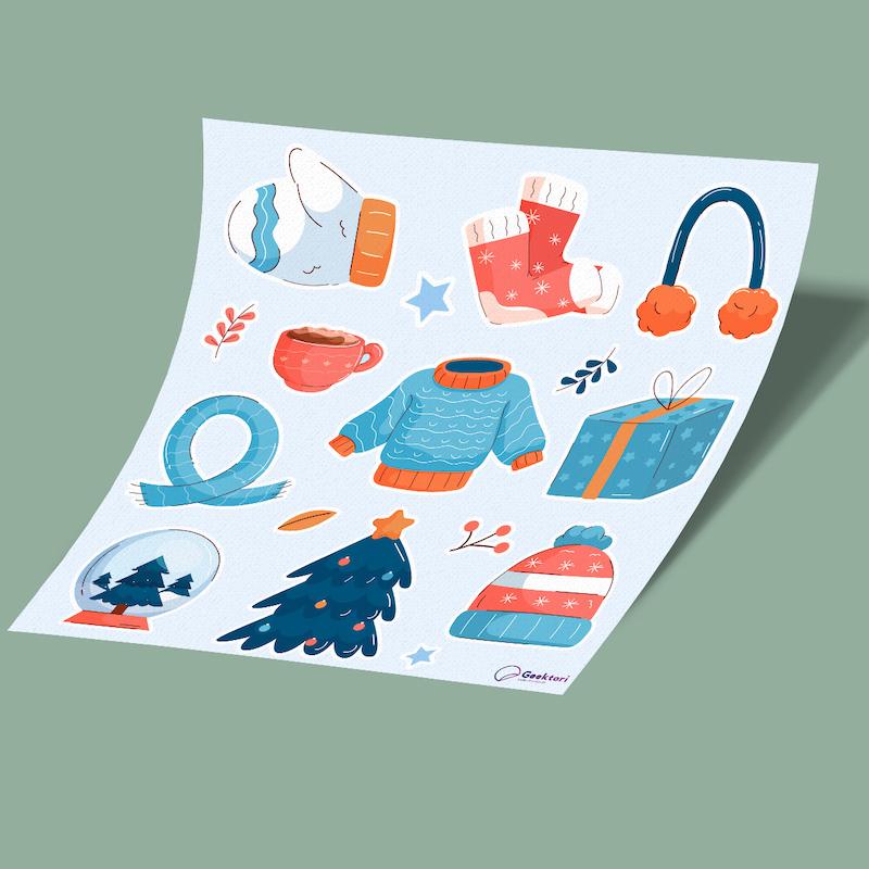 استیکر شیت زمستان 4