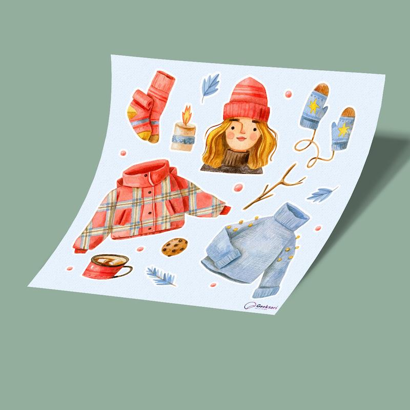 استیکر شیت زمستان 2