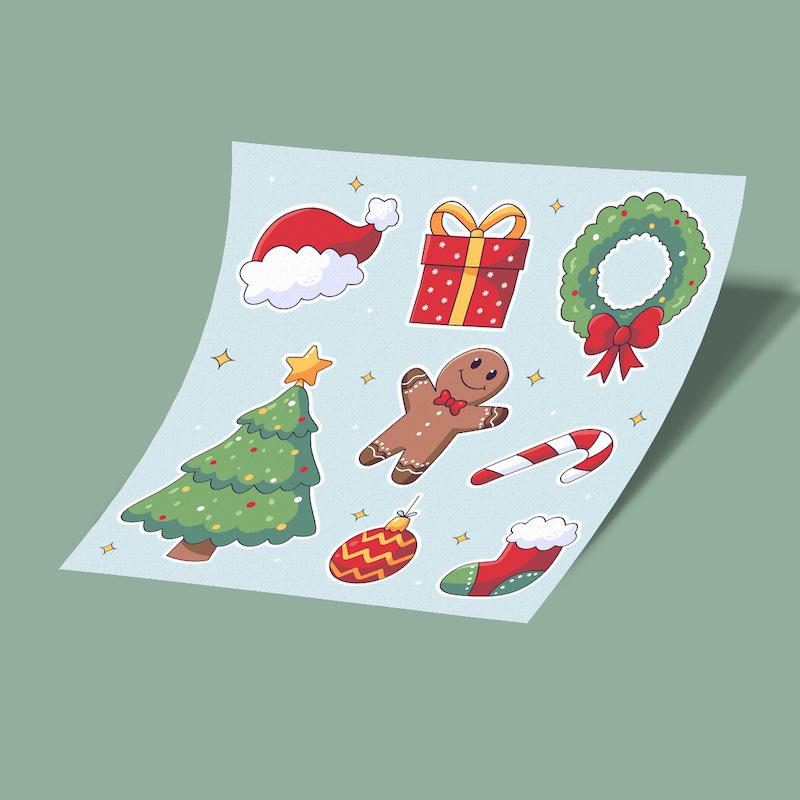 استیکر شیت کریسمس 1