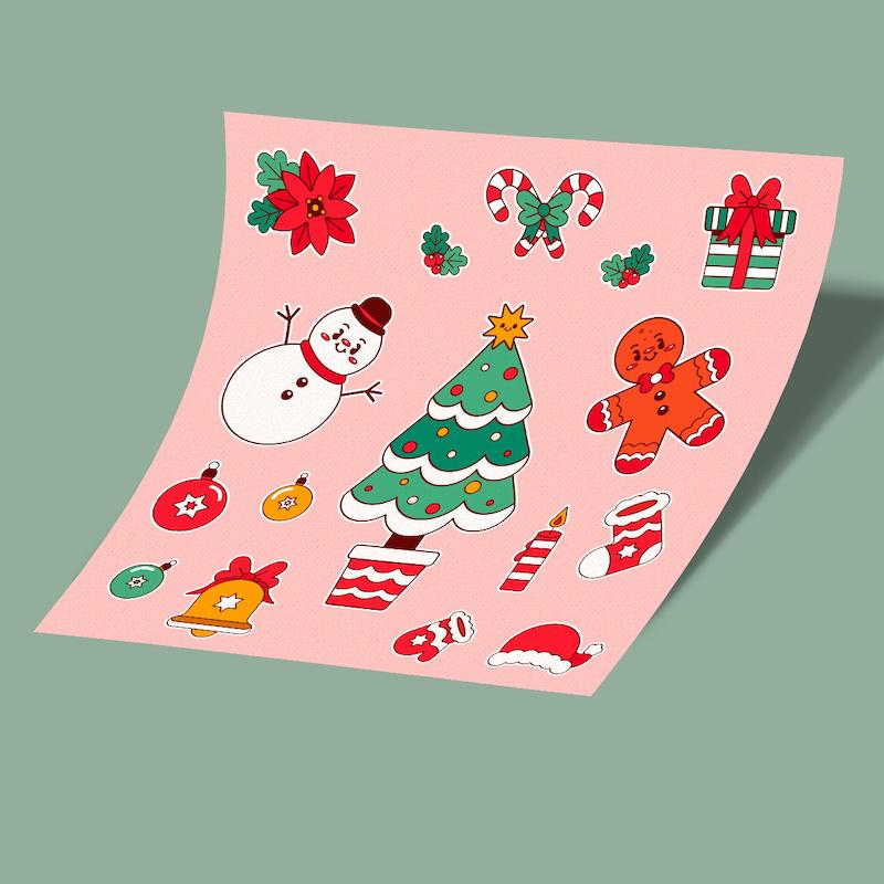 استیکر شیت کریسمس 2