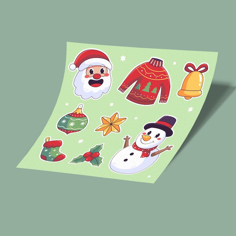 استیکر شیت کریسمس 3