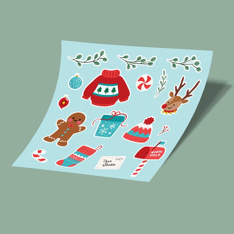 استیکر شیت کریسمس 4