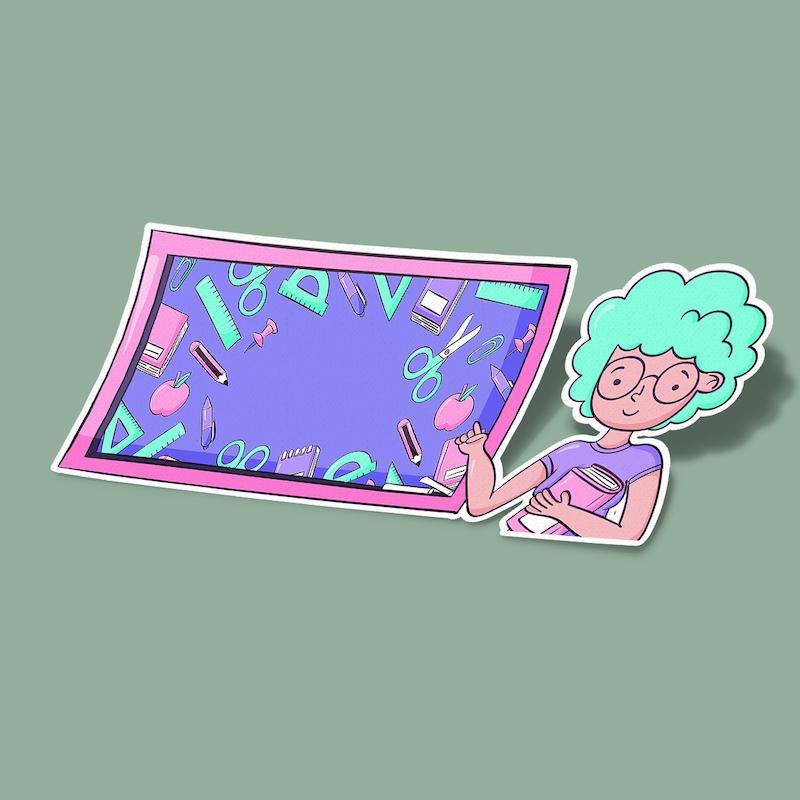 استيکر معلم