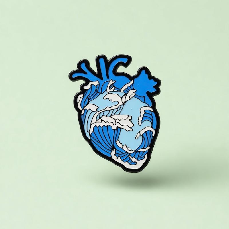 پین Heart throb - موج بزرگ کاناگاوا