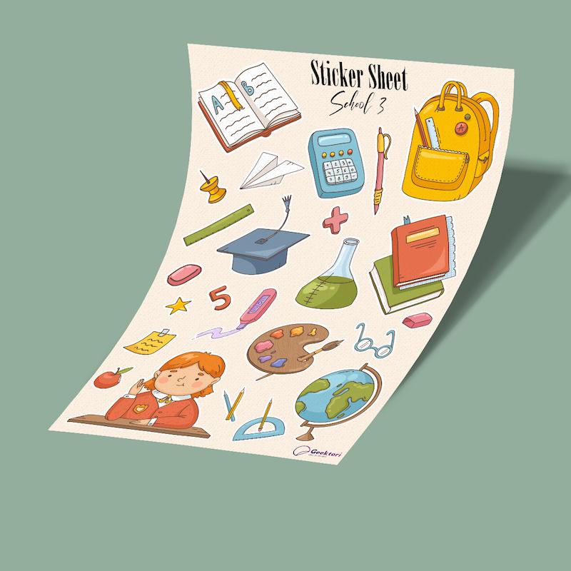 استیکر شیت School-3