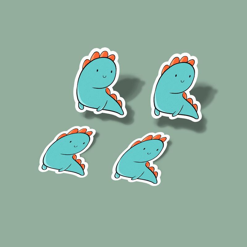 استیکر میکرو اژدهای خیلی ترسناک