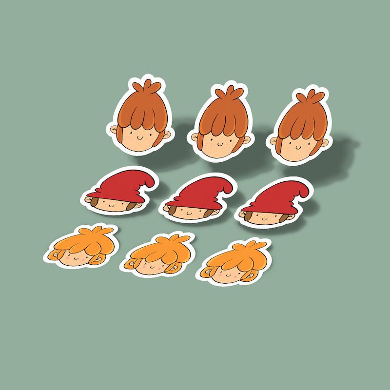 استیکر میکرو فینگیلی و جینگیلی و وروجک