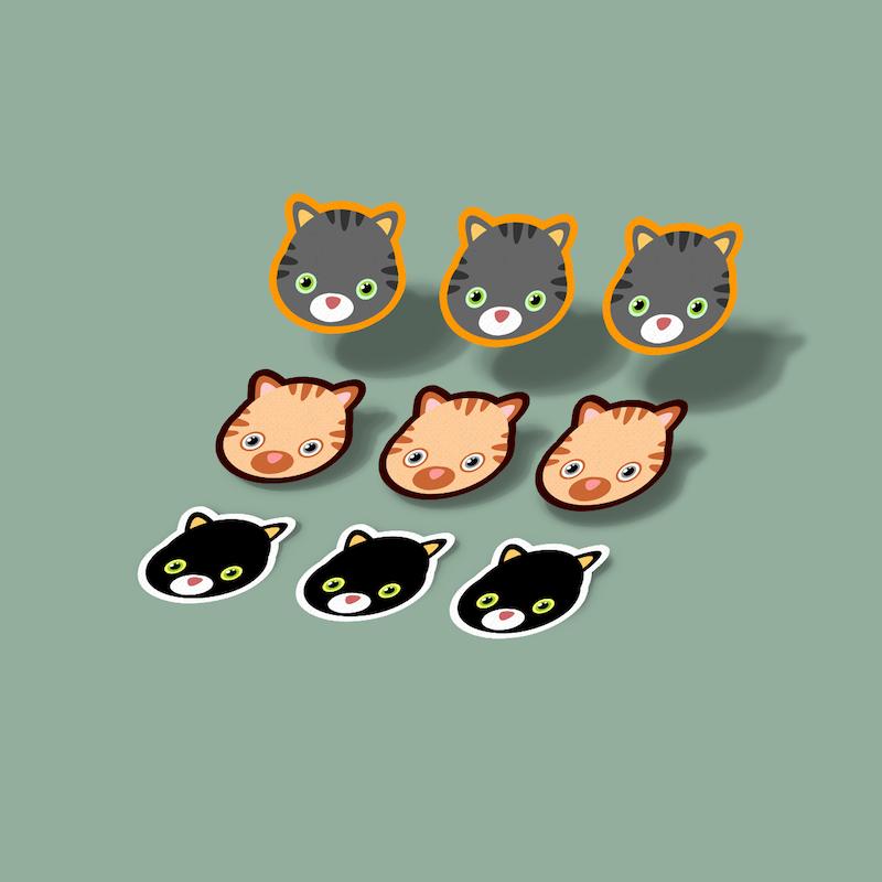 استیکر میکرو گربه‌ها