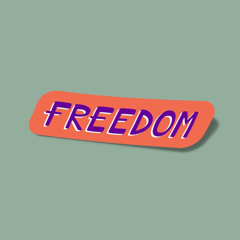 استیکر Freedom-1