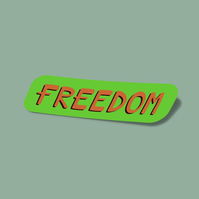 استیکر Freedom-5