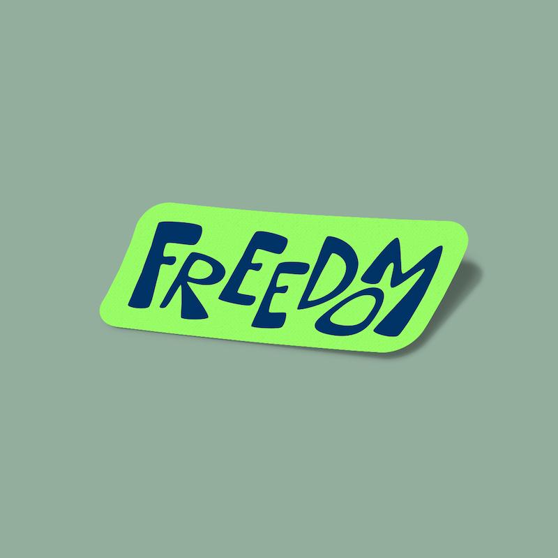 استیکر Freedom-10