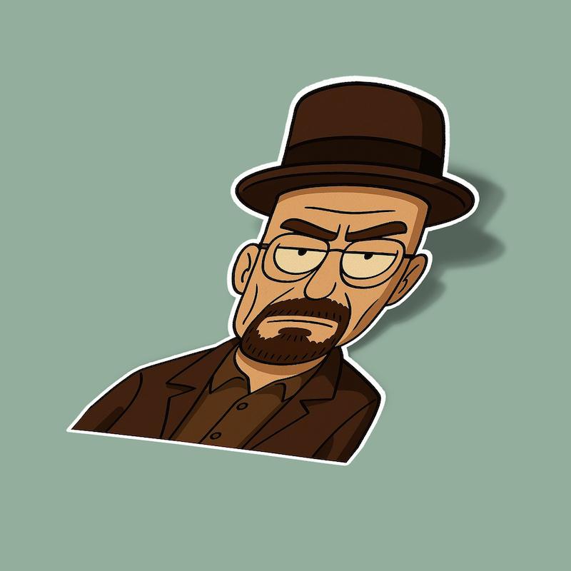 استیکر Breaking Bad - Walter White B
