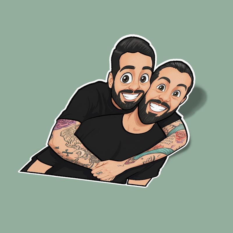 استیکر ایمان و کوروش - کومان