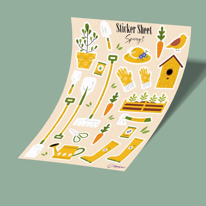 استیکر شیت spring-3