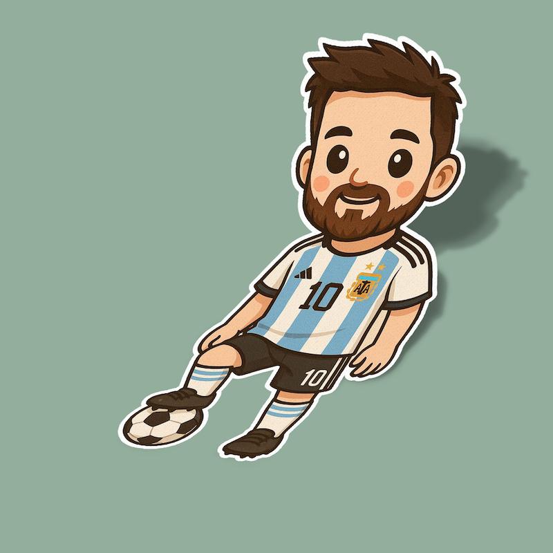 استیکر messi person