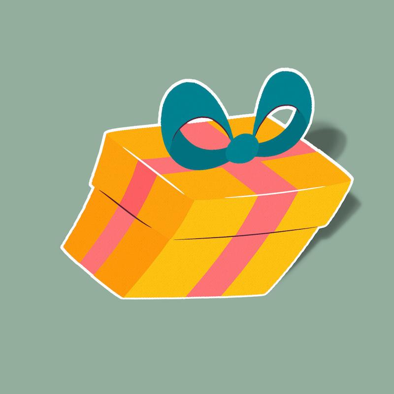 استیکر gift for me-1