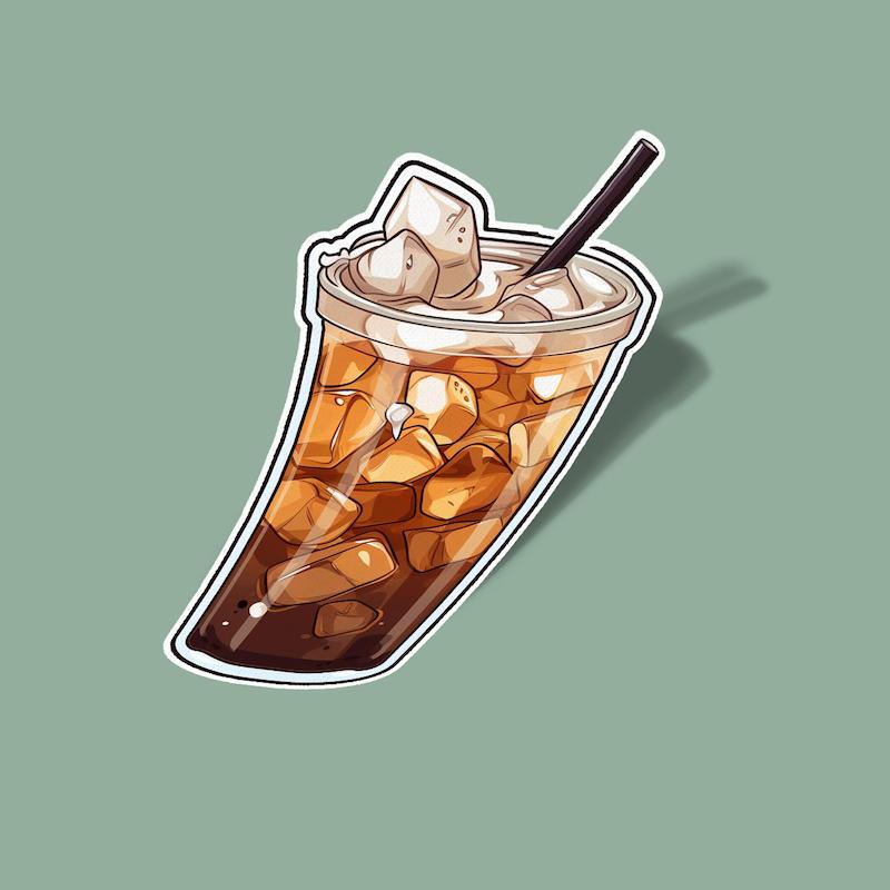استیکر ice coffee-1