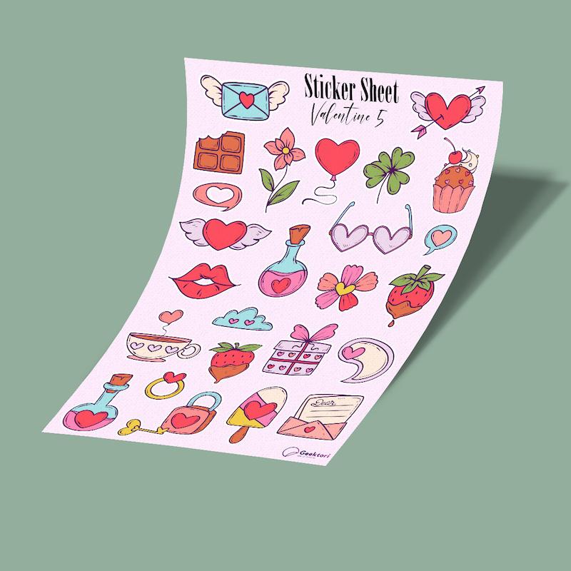 استیکر شیت valentine-5 B