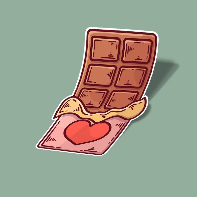 استیکر chocoheart-1