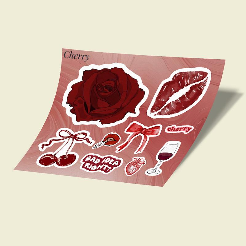 استیکرشیت پک-6 Cherry