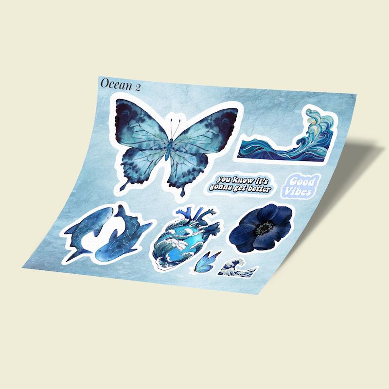 استیکرشیت پک-9 Ocean-2