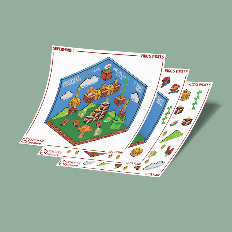 استیکر تراپی Supermario