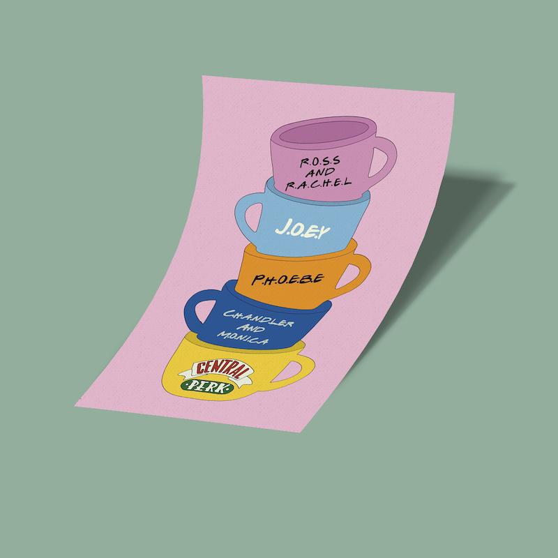 کارت استیکر freinds cup-1