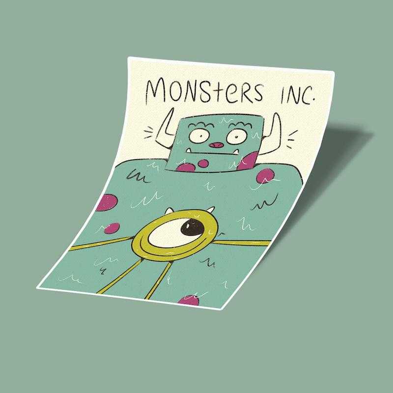 استیکر monsters INC.
