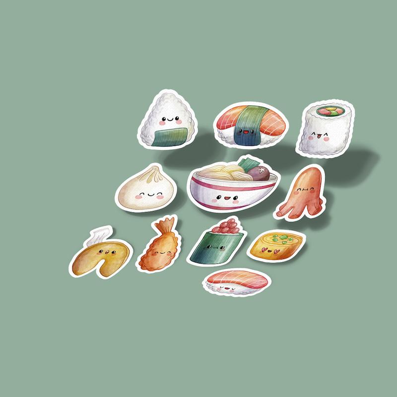 استیکر asian food
